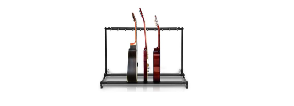 PYLE PGST93 9-Space Foldable Guitar Rack User Manual