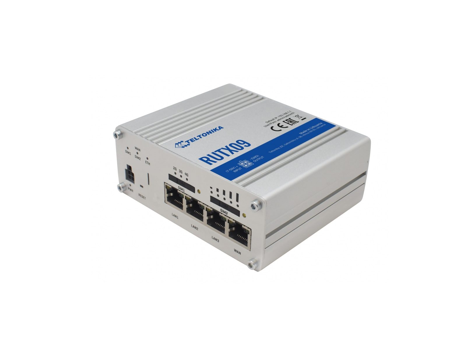 TELTONIKA RUTX09 – LTE-A CAT6 Dual-SIM Router User Guide