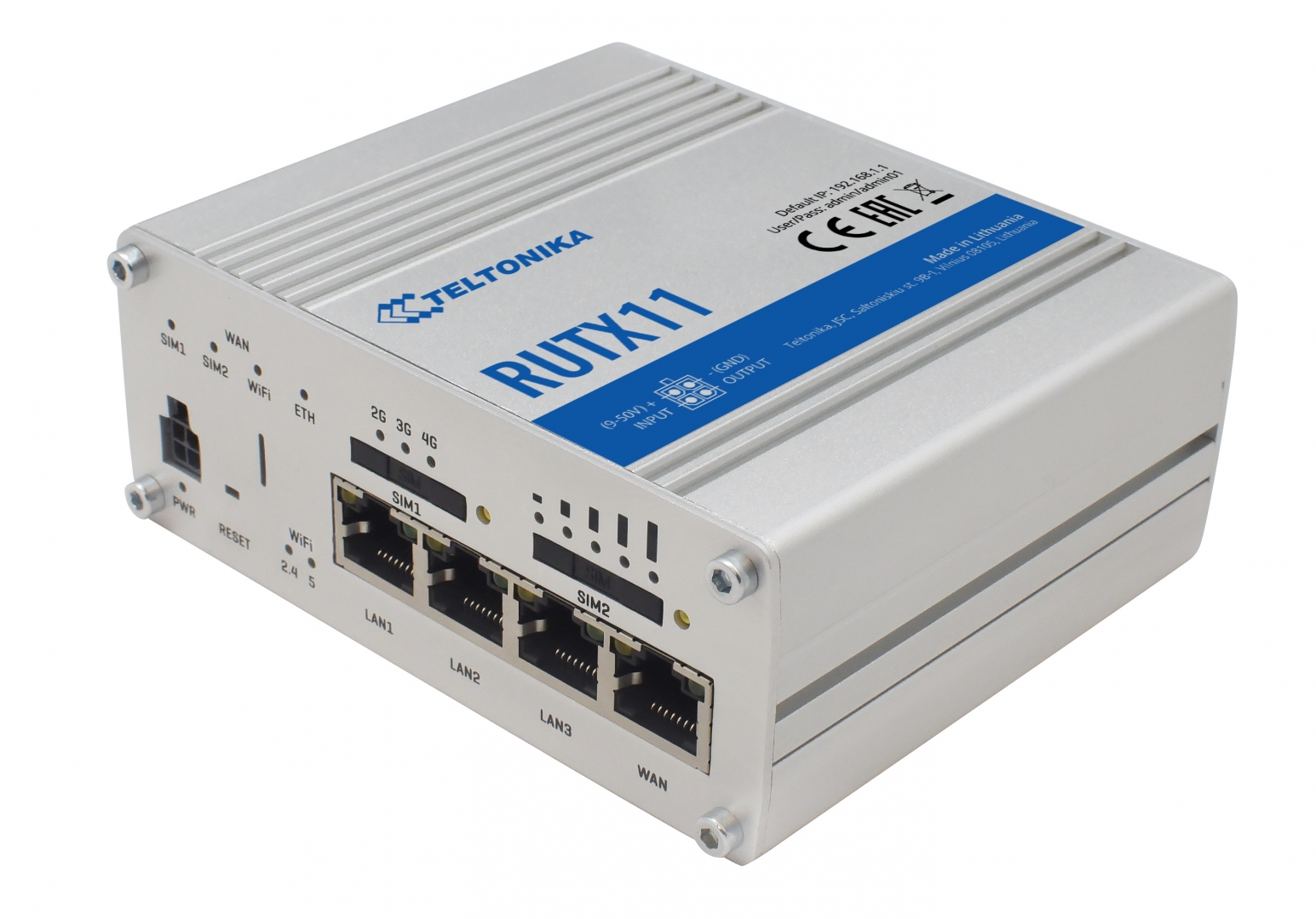 TELTONIKA RUTX11 – Dual-SIM Gigabit Router User Guide